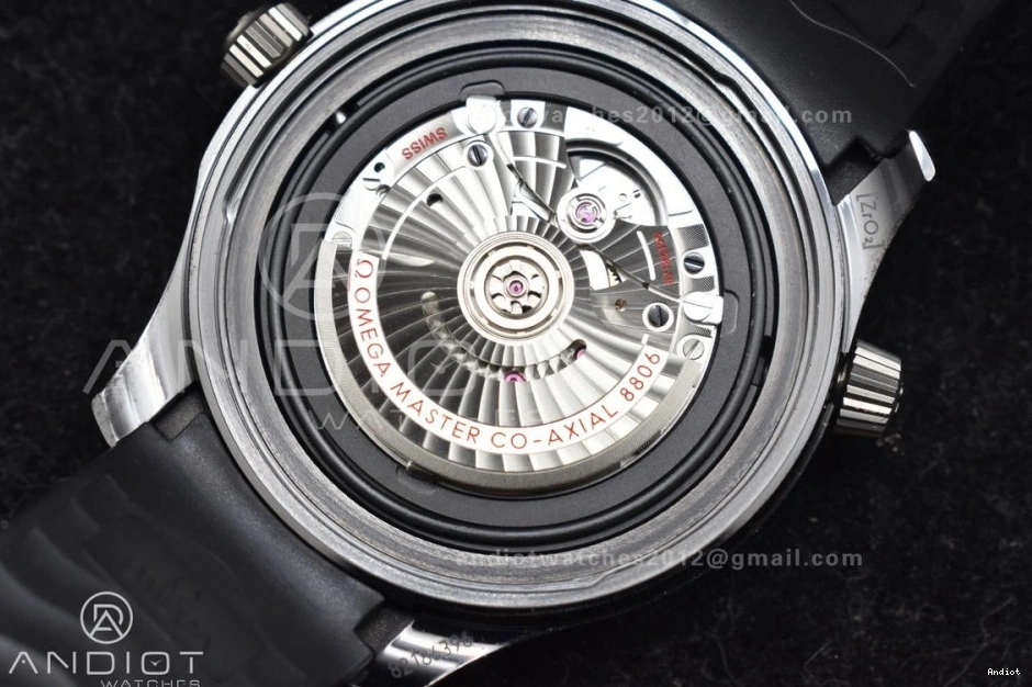 Seamaster Dial VSF 300M Rubber A8806 Black Best PVD Edition on Black Strap Diver 0314